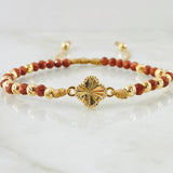 Pulsera Lluvia De Oro Trebol 2.35gr / 4mm Oro Amarillo Nac.Esp. 18K ©