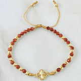 Pulsera Lluvia De Oro Trebol 2.35gr / 4mm Oro Amarillo Nac.Esp. 18K ©