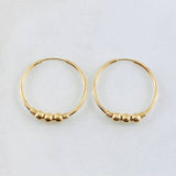 Candongas Trio 1.35gr / 2cm / Oro Amarillo 18K *