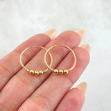 Candongas Trio 1.35gr / 2cm / Oro Amarillo 18K *