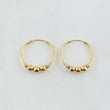 Candongas Trio Bola 1.2gr / 1.7cm-Oro Amarillo 18K