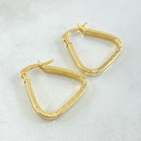 Candongas Triangulo Tribal 1.65gr / 2cm / Oro Amarillo 18K
