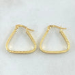 Candongas Triangulo Tribal 1.65gr / 2cm / Oro Amarillo 18K ©