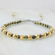 Pulsera Gris Pirita Grisacea 2.1gr / Oro Amarillo 18K (A.C)
