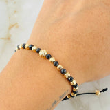 Pulsera Negra Onix Hueco 1.85gr / Oro Amarillo 18K *
