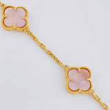 Pulso Aro Seguido Trebol 10 g / 18.3 cm / 2.1 mm Oro Amarillo 18K