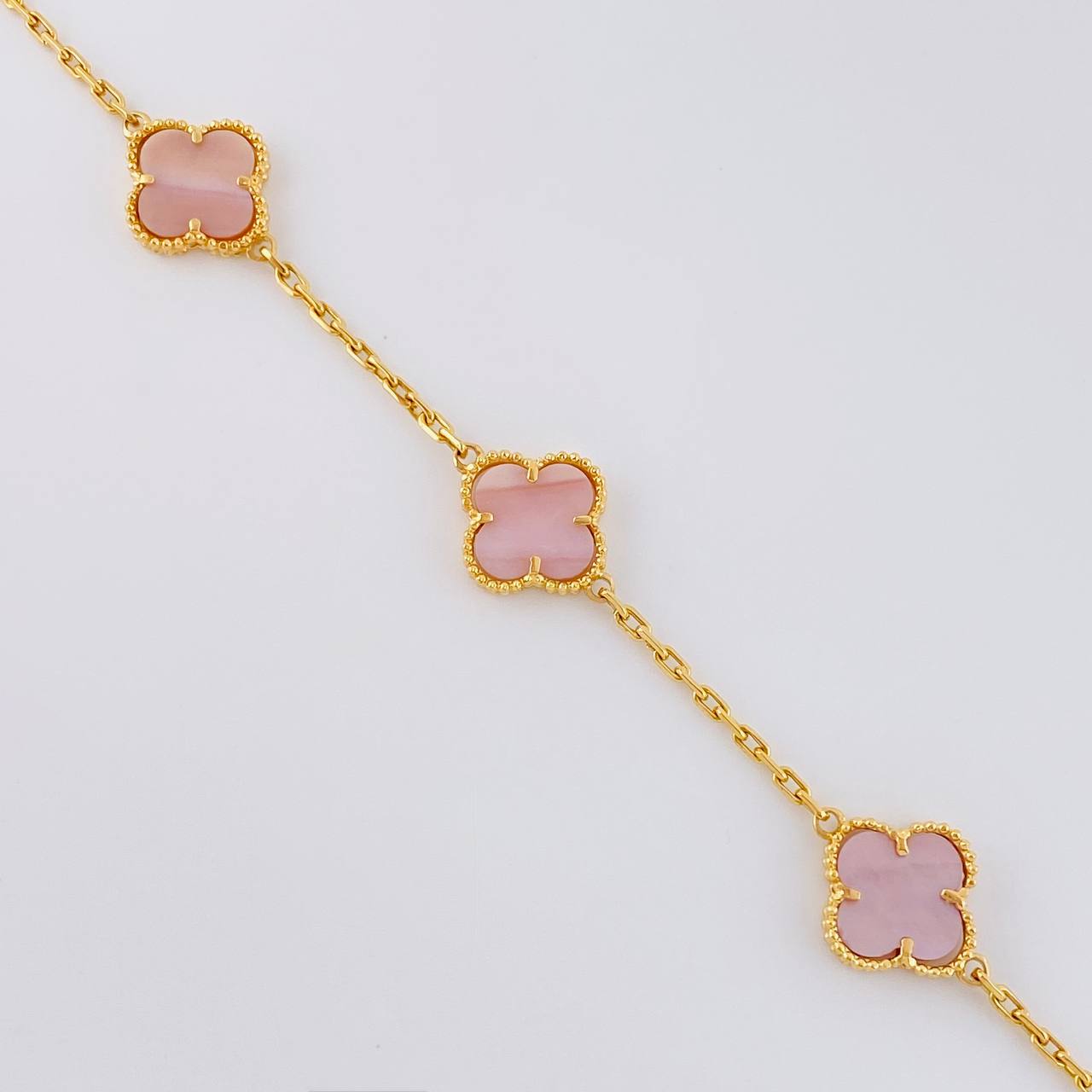Cadena Aro Seguido Trebol 23.05 g / 43 cm / 2.1 mm Oro Amarillo 18K