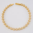 Pulso Tennis Trebol Secuencial 9.1 g / 18.3 cm / 5 mm Oro Amarillo 18K