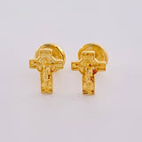 Topos Cruz Cristo 0.8 g / 8.1 mm Oro Amarillo 18K