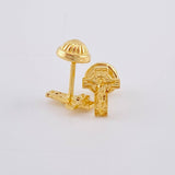Topos Cruz Cristo 0.8 g / 8.1 mm Oro Amarillo 18K