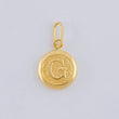 Dije Letra Circulo G 0.4 g / 1.6 cm Oro Amarillo 18K