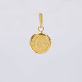 Dije Letra Circulo G 0.45 g / 1.6 cm Oro Amarillo 18K