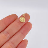 Dije Letra Circulo A 0.45 g / 1.6 cm Oro Amarillo 18K
