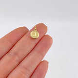 Dije Letra Circulo J 0.45 g / 1.6 cm Oro Amarillo 18K