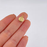 Dije Letra Circulo E 0.4 g / 1.6 cm Oro Amarillo 18K