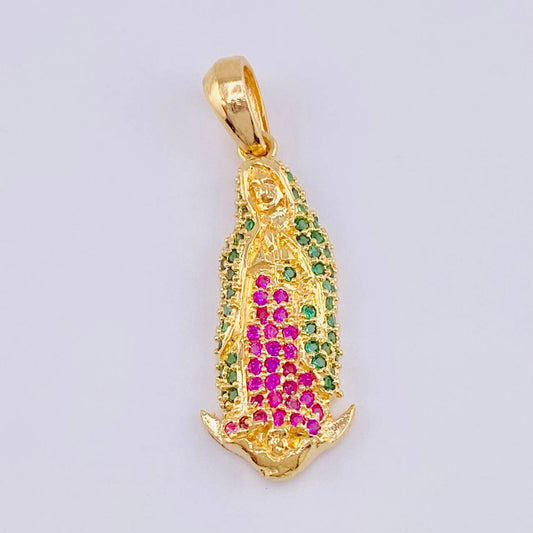 Dije Virgen De Guadalupe 2.3gr / 3.1cm / Oro Amarillo 18K *
