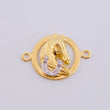 Herraje Caballo Herradura 2.35gr / 2.3cm / Dos Oros Amarillo Blanco 18K ©