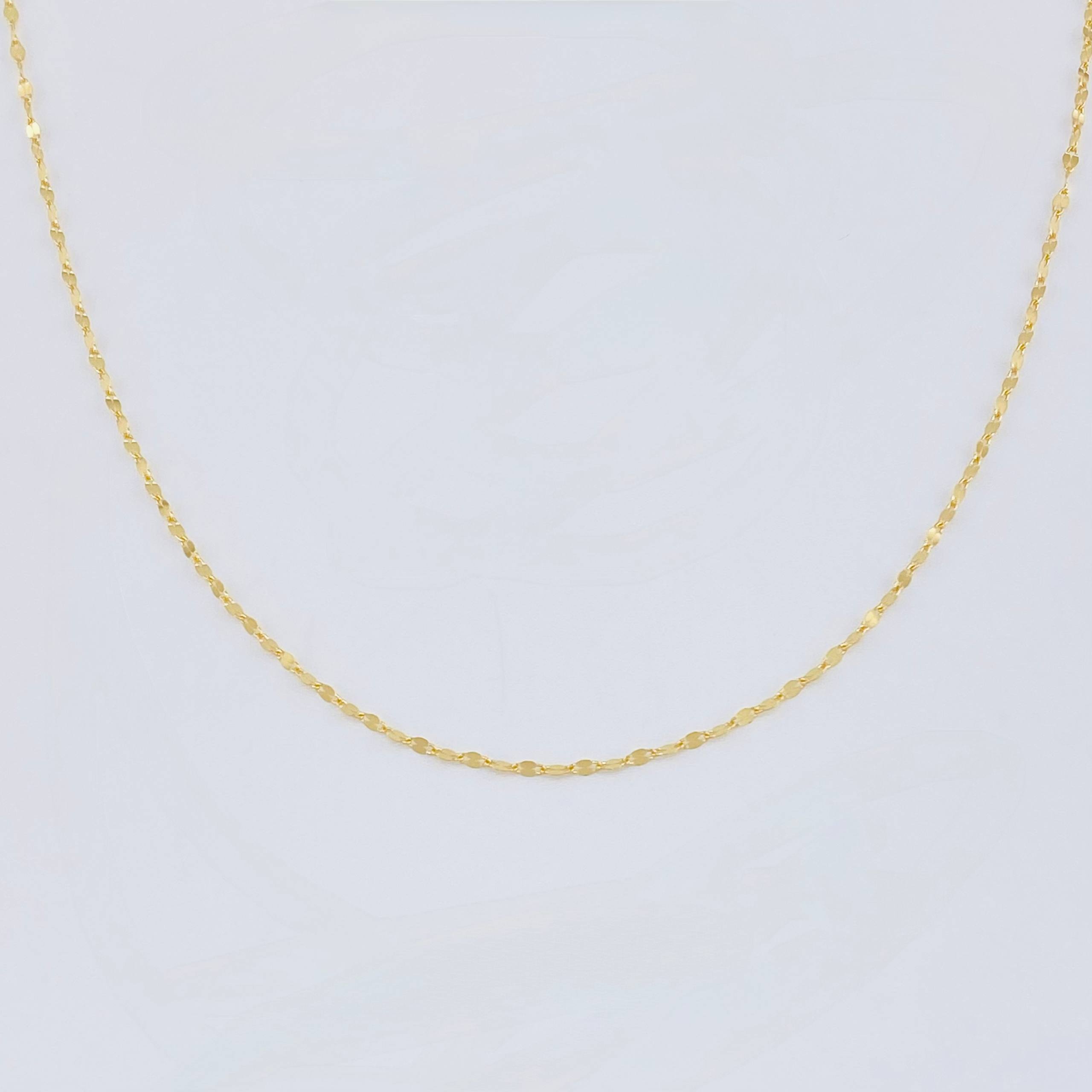 Cadena Flor Espejo 0.85 g / 45 cm / 1.6 mm Oro Amarillo 18K