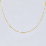 Cadena Flor Espejo 0.85 g / 45 cm / 1.6 mm Oro Amarillo 18K