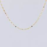 Cadena Flor Espejo 1gr / 50cm / 1.1mm Oro Amarillo +3 18K