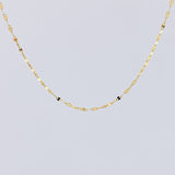 Cadena Flor Espejo 0.85 g / 45 cm / 1.6 mm Oro Amarillo 18K