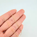 Cadena Flor Espejo 0.85 g / 45 cm / 1.6 mm Oro Amarillo 18K