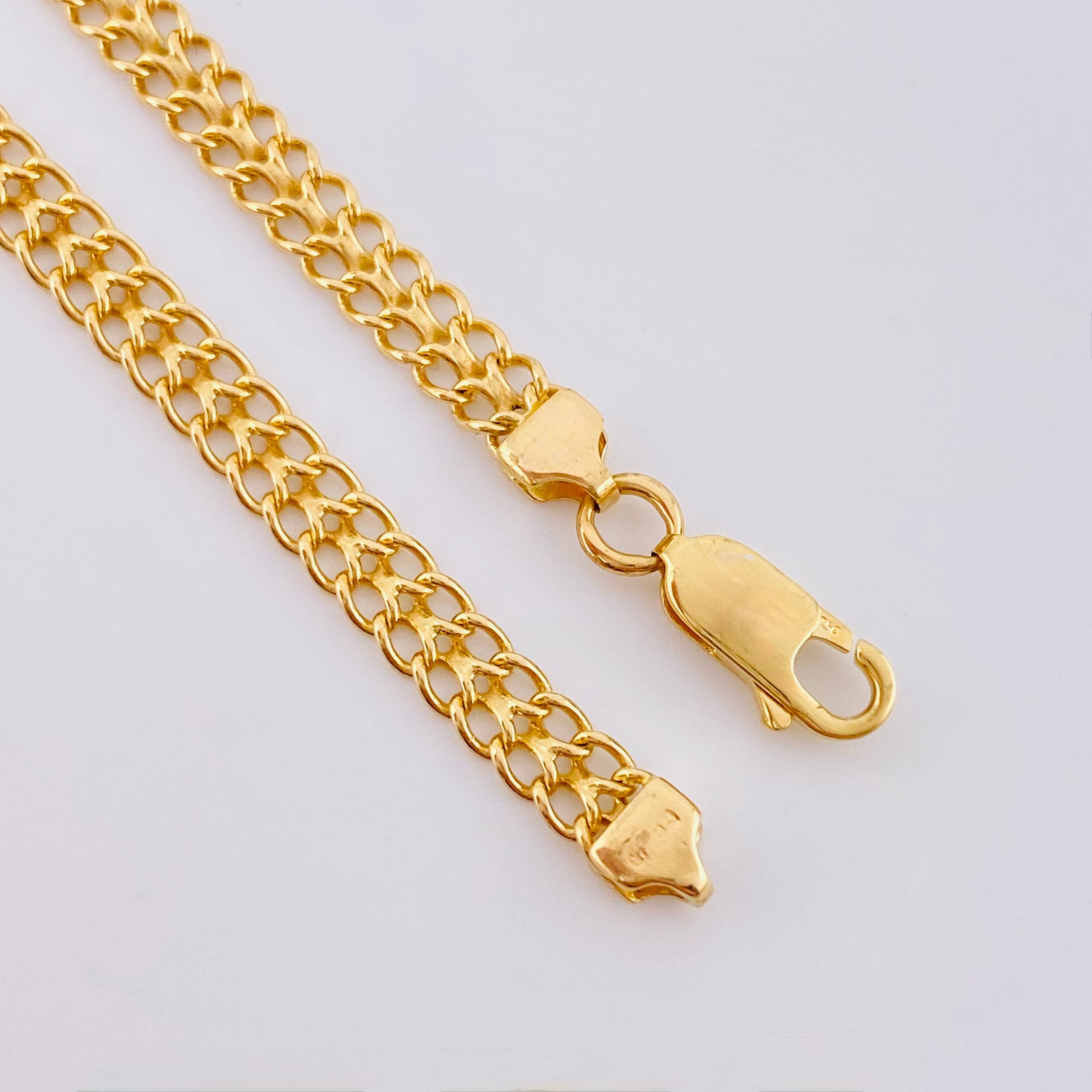 Pulso Sedusa 6.85gr / 21.5cm / 4.45mm Oro Amarillo 18K