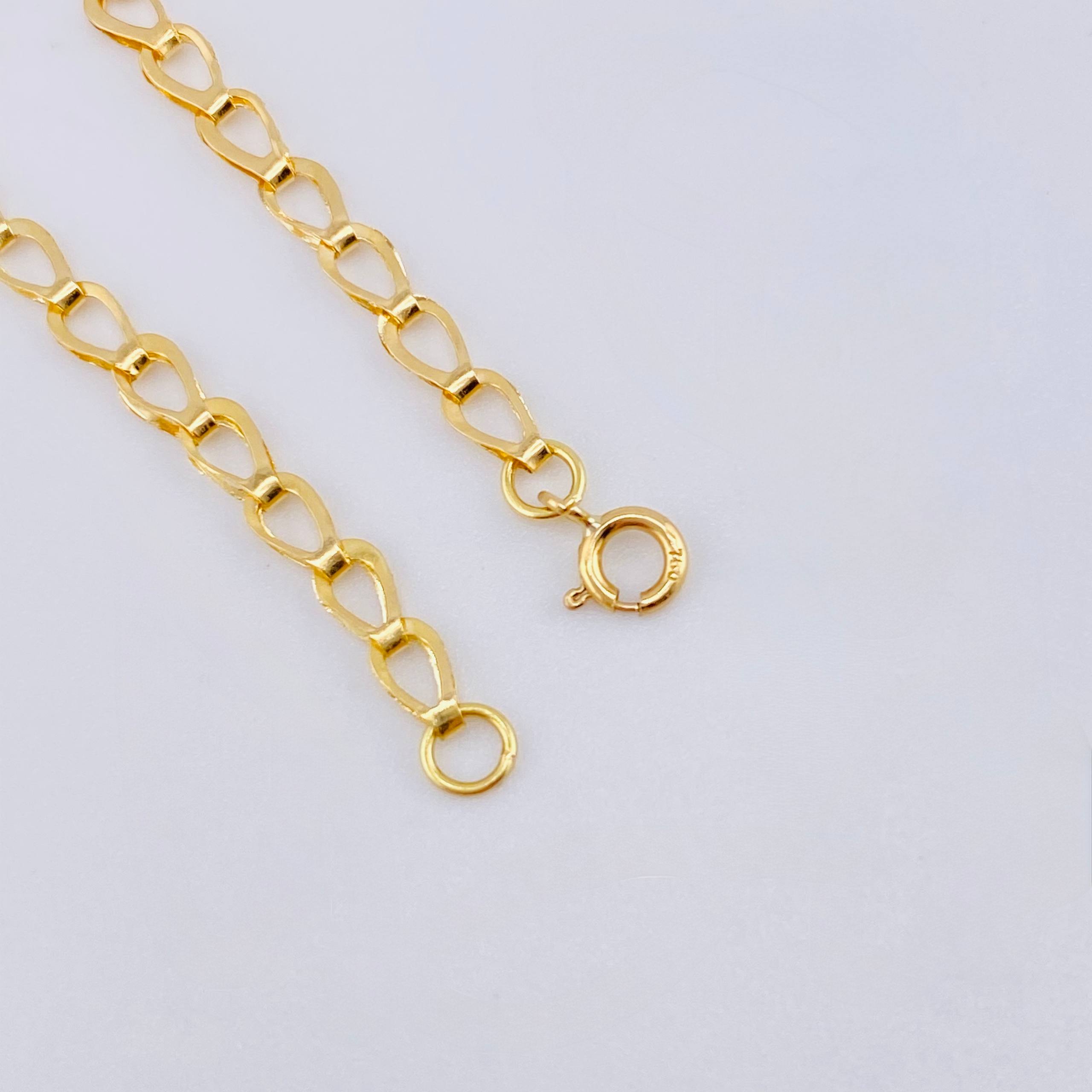Pulso Bebé Espiga Placa Nube Lisa 1.25gr / 14.5cm / 2.7mm Oro Amarillo 18K