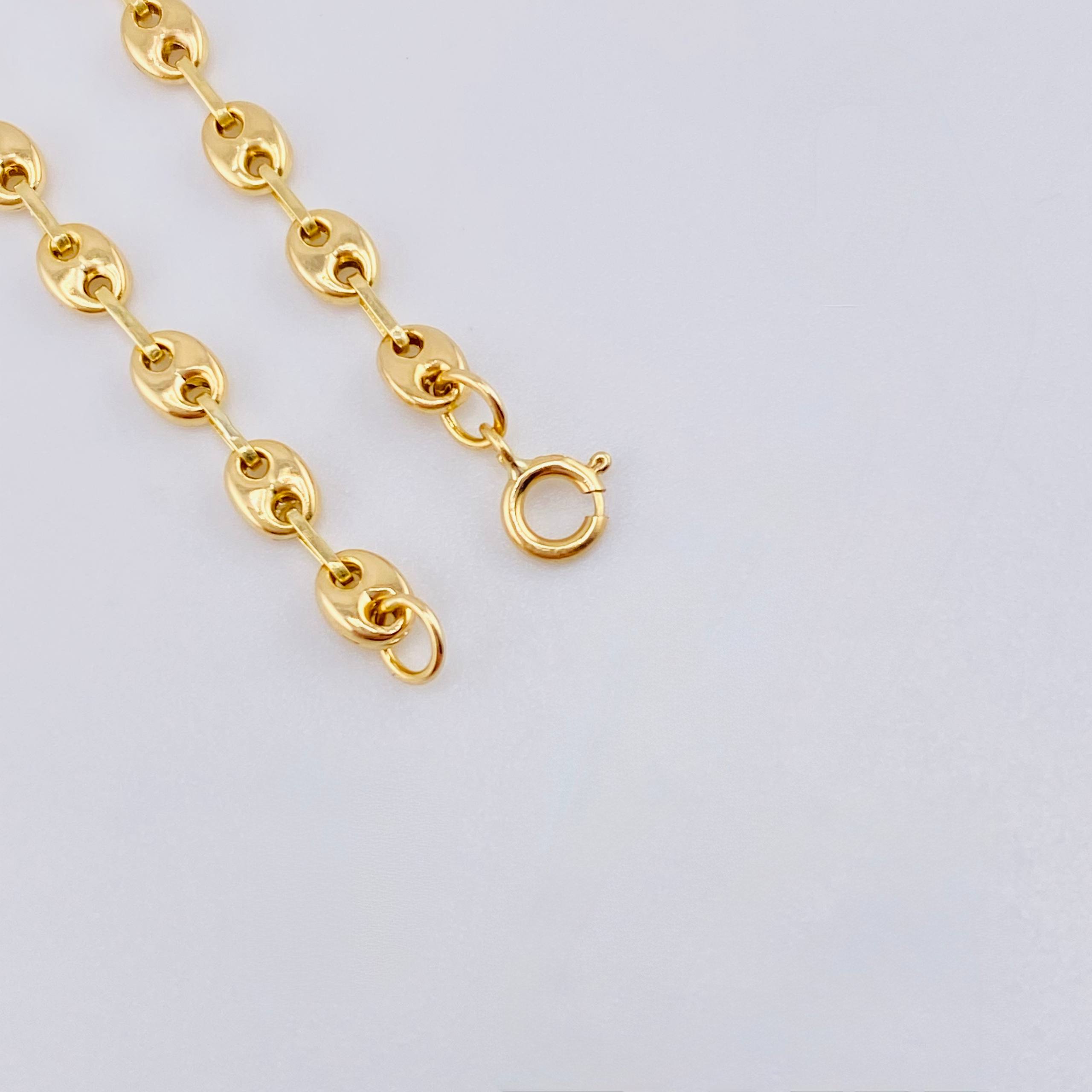 Pulso Bebé Gc Placa Rectangular Curva 1.5gr / 14.5cm / 3.2mm Oro Amarillo 18K