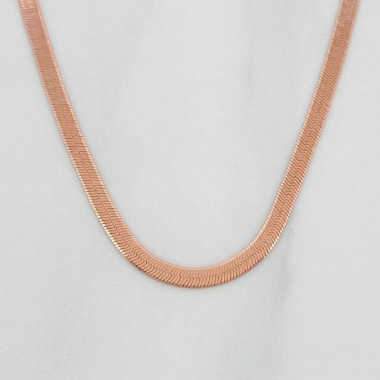 Cadena Espejo 3.15 g / 45.5 cm / 2 mm Oro Rosa 18K