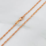 Cadena Morse 8.45 g / 75 cm / 1.5 mm Oro Rosa 18K