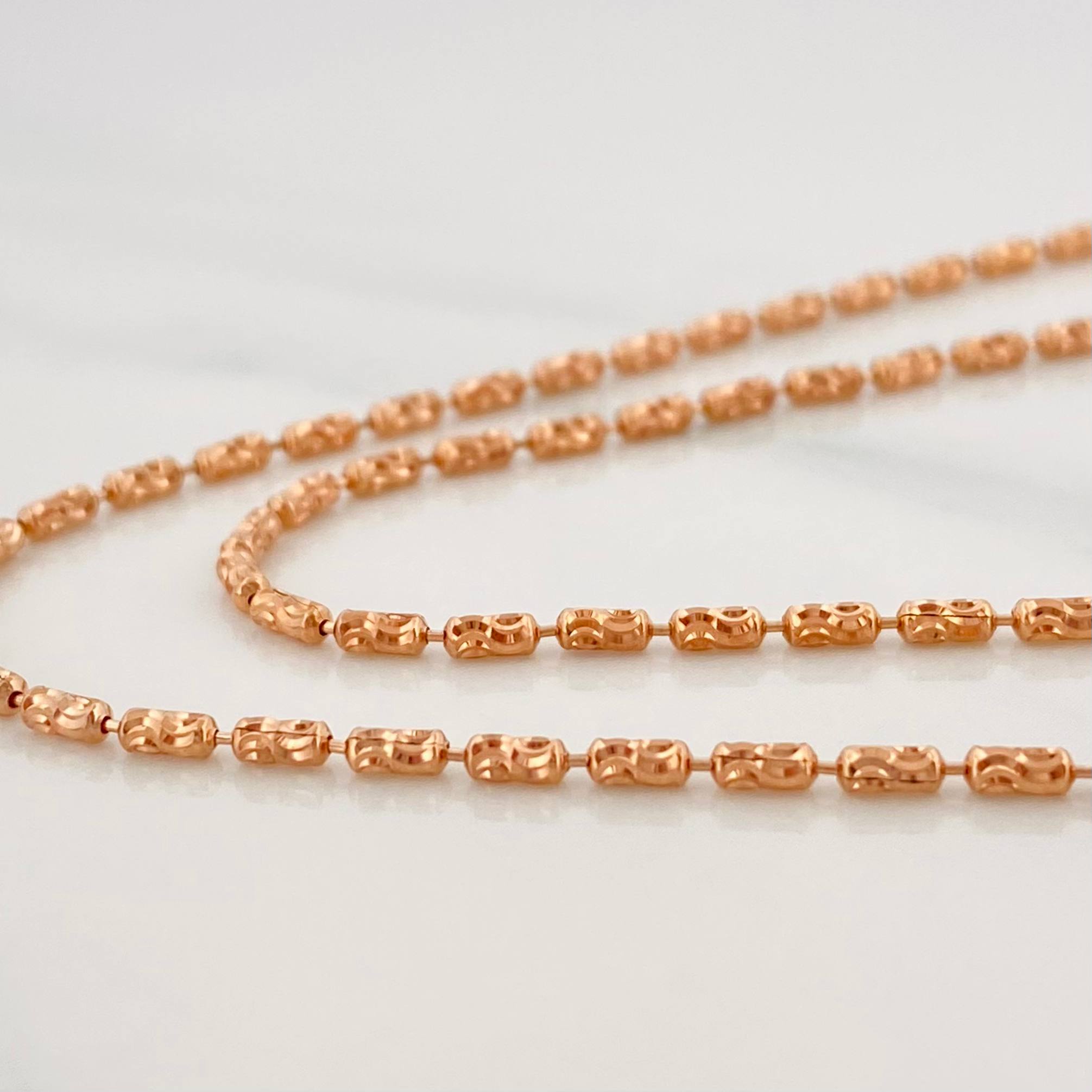 Cadena Morse 8.25 g / 70 cm / 1.6 mm Oro Rosa 18K