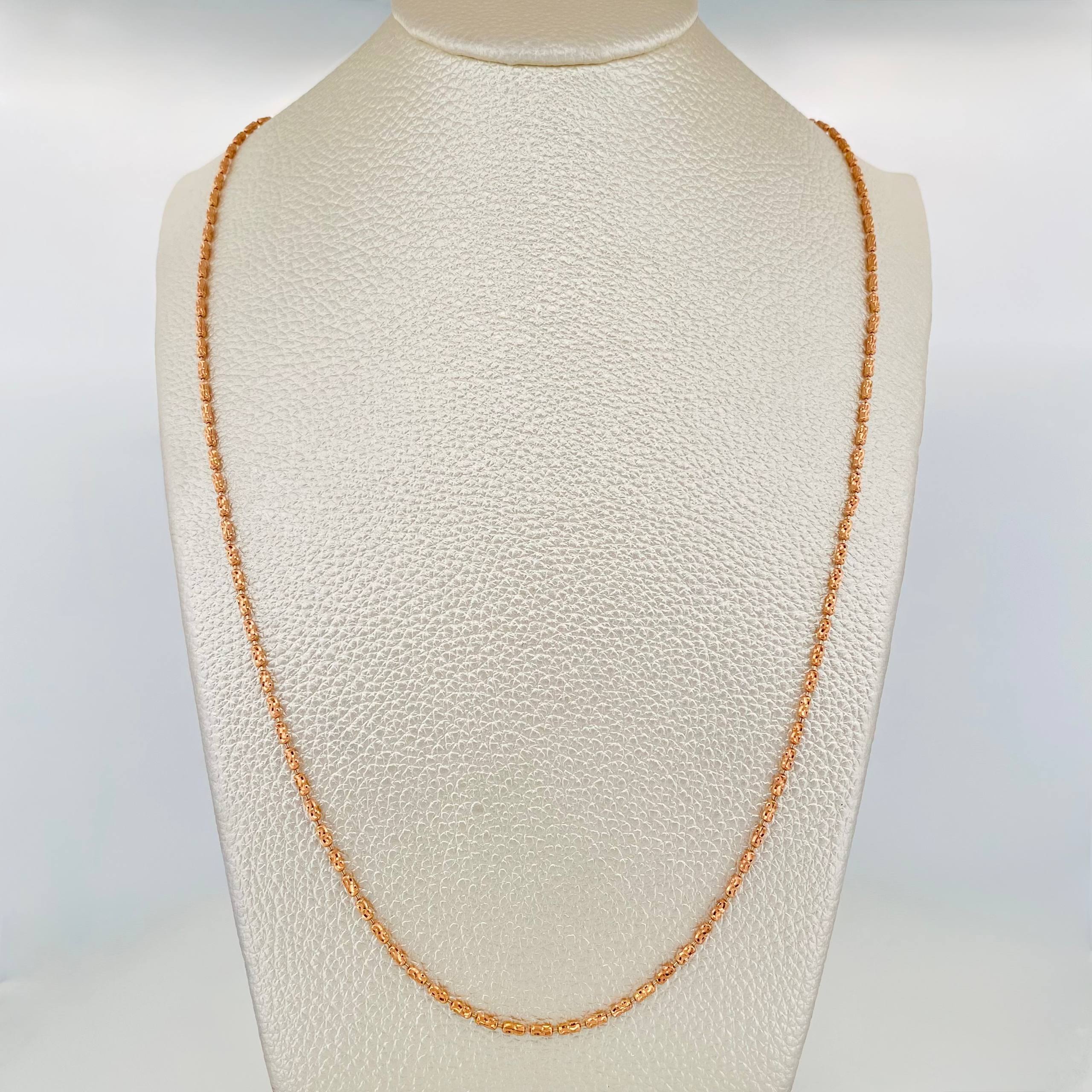 Cadena Morse 8.25 g / 70 cm / 1.6 mm Oro Rosa 18K