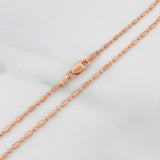 Cadena Morse 3.7 g / 40 cm / 1.4 mm Oro Rosa 18K
