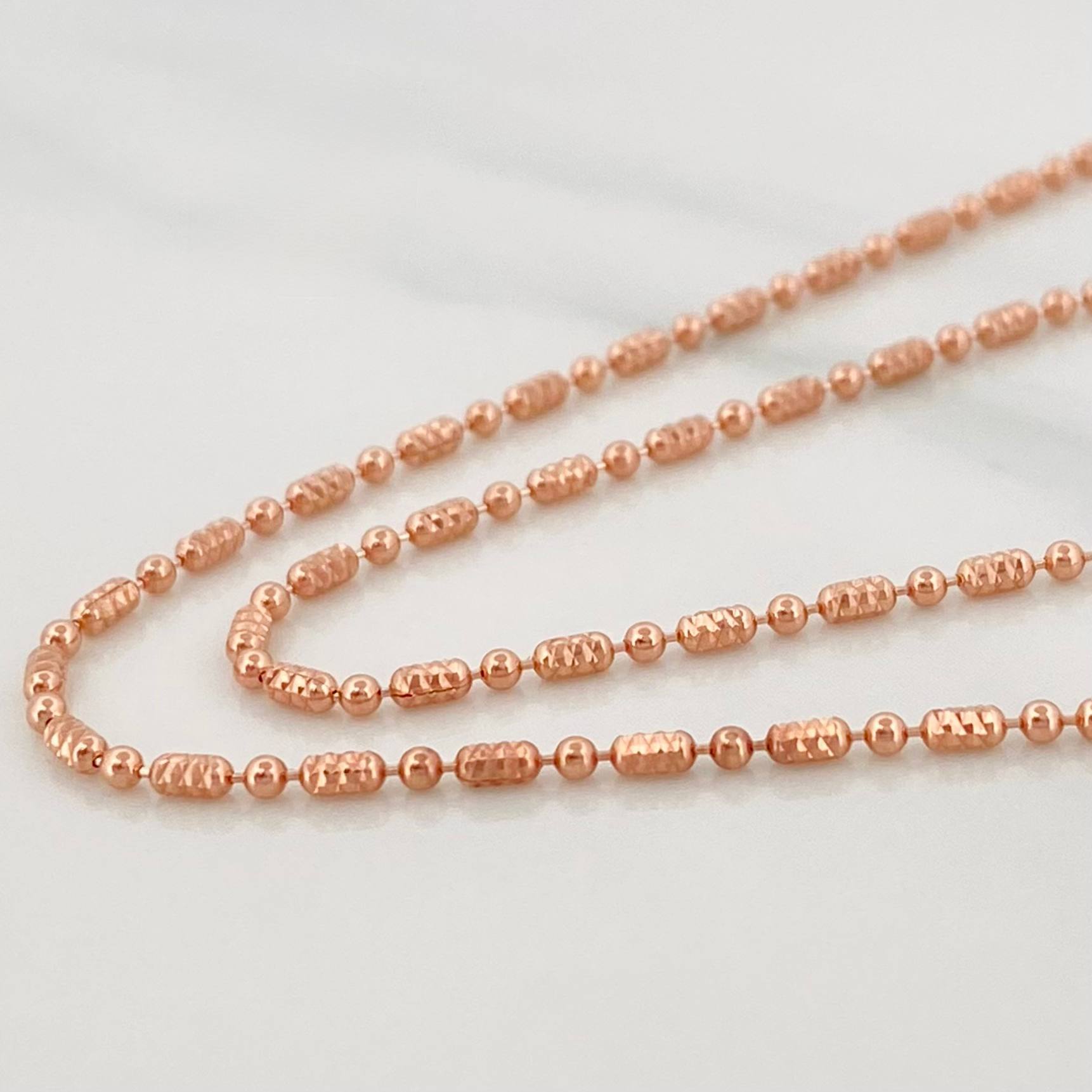 Cadena Morse 3.7 g / 40 cm / 1.4 mm Oro Rosa 18K