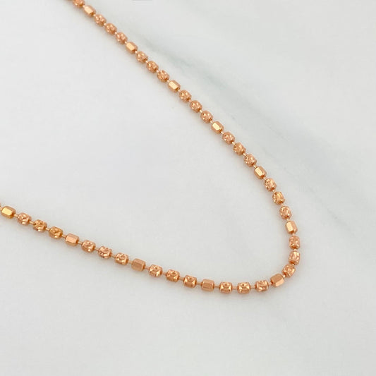 Cadena Militar 4.6 g / 40.5 cm / 1.5 mm Oro Rosa 18K