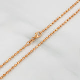 Cadena Militar 4.6 g / 40.5 cm / 1.5 mm Oro Rosa 18K