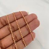 Cadena Militar 4.6 g / 40.5 cm / 1.5 mm Oro Rosa 18K