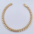 Pulso Cubano 9.1gr / 22.6cm / 5.7mm Oro Amarillo 18K $