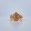 Anillo Corona RX 6.15gr / T9 1/4 / Circones Blancos Oro Amarillo 18K $