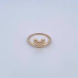 Anillo Raton 2.25gr / T7 1/4 / Liso Oro Amarillo 18K $