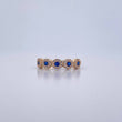 Dije Churumbela Tupido 2gr / T7 3/4 / Circones Azules Blancos Oro Amarillo 18K $