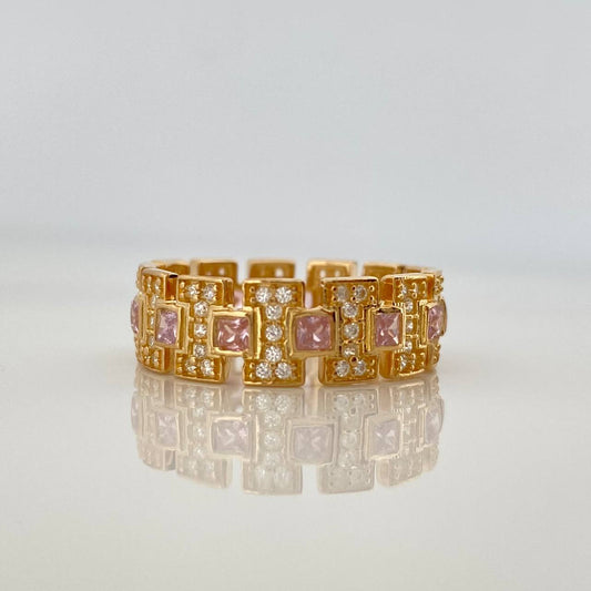Anillo Glam 4.45gr / T7 1/2 / Oro Amarillo 18K