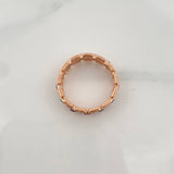 Anillo Glam 4.3gr / T7 3/4 / Oro Rosa 18K &