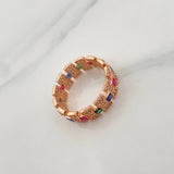 Anillo Glam 4.3gr / T7 3/4 / Oro Rosa 18K &