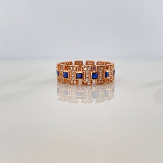 Anillo Glam 4.2gr / T8 / Oro Rosa 18K