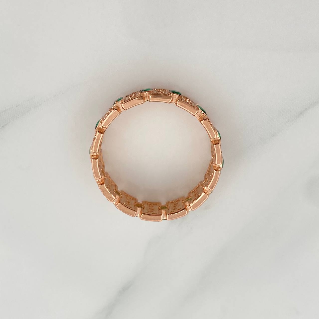 Anillo Glam 4.95gr / T9 1/4 / Oro Rosa 18K