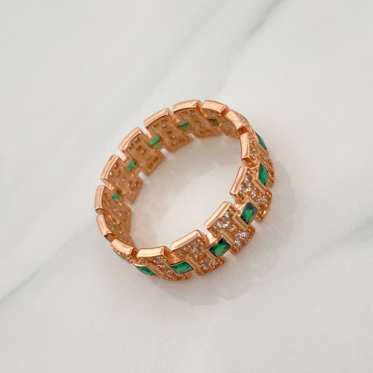 Anillo Glam 4.95gr / T9 1/4 / Oro Rosa 18K