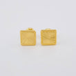 Topos Cuadrado Diamantado 0.95g / 8.1mm Oro Amarillo 18K