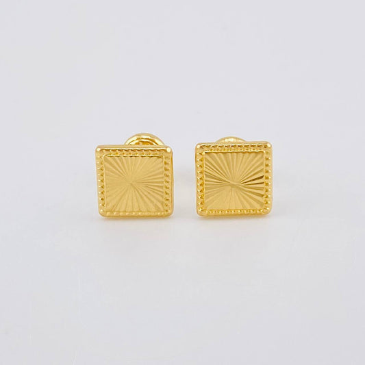 Topos Cuadro Diamantado 1.15g / 8.1mm Oro Amarillo 18K